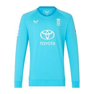 Castore Mens 26/27 England Cricket Sweater / Air Blue